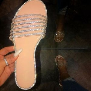 Rhinestone slippers
